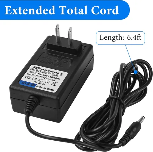 Vista 6 de ANTOBLE Adaptador de CA de 12 V para grifo de cocina Moen MotionSense 169031 163712 177565 Fuente de alimentación de repuesto de cargador duradero