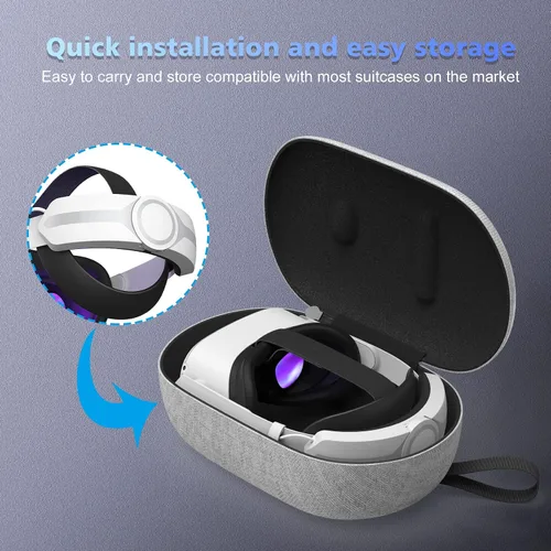 Vista 6 de Head Strap with Battery Pack for Oculus Quest 2 APZDY 5000mAh Fast Charging VR PowerLightweight with Adjustable Elite Strap for Enhanced Comfort and
