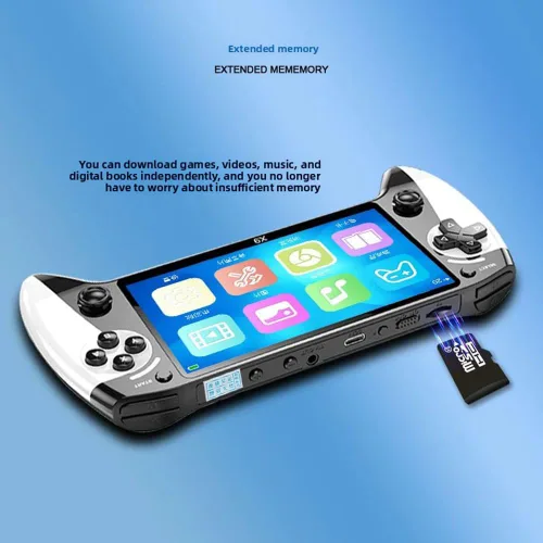 Vista 7 de X9 Retro Handheld Game Console-Handheld Game Console with HD 5.5-inch IPS Screen Classic Video Games Supports TV Connection,10+ Emulators & 5-Hour