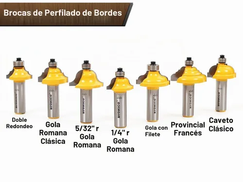 Vista 6 de Yonico 17702 Juego de 70 fresas para ruteadora de calidad profesional con mango de carburo 1,2 cm