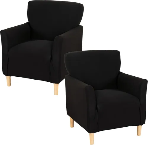 Vista 34 de Fundas de jacquard para sillón de banquete, fundas suaves para sillón de 1 pieza, fundas elásticas para silla de sala de estar, antideslizantes