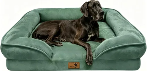 Vista 56 de Spotted Play Cama ortopédica para perros con lados, sofá cama para perros pequeños, sofá cama de espuma de apoyo para mascotas con funda extraíble