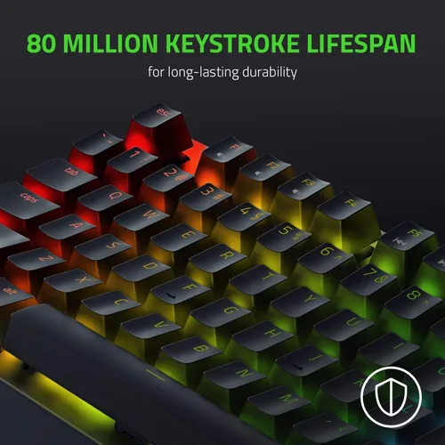 Vista 9 de Razer BlackWidow V3 Teclado mecánico para juegos sin llave interruptores mecánicos Razer - Iluminación Chroma RGB - Factor de forma compacto
