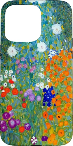Vista 28 de Funda para iPhone 16 Gustav Klimt Flower Garden