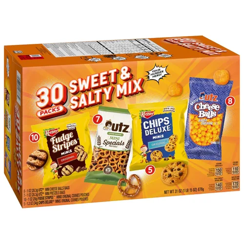 Vista 3 de Keebler, Galletas y galletas, paquete variado, 31.2 onzas (30 unidades) (paquete de 2)