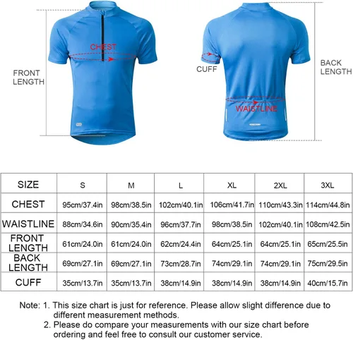 Vista 6 de INBIKE Maillots de ciclismo para hombre que absorbe la humedad, manga corta, secado rápido, camiseta de ciclismo de manga larga transpirable