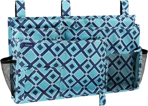 Vista 35 de Surblue Organizador de cama colgante para mesita de noche, bolsa de almacenamiento con bolsillo para literas y camas de hospital, habitaciones
