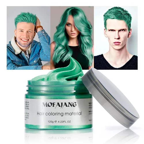 Vista 9 de Cera temporal gris para cabello, 4.23 oz, cera para peinado instantáneo, para fiesta, cosplay, discoteca, bailes de máscaras, Halloween