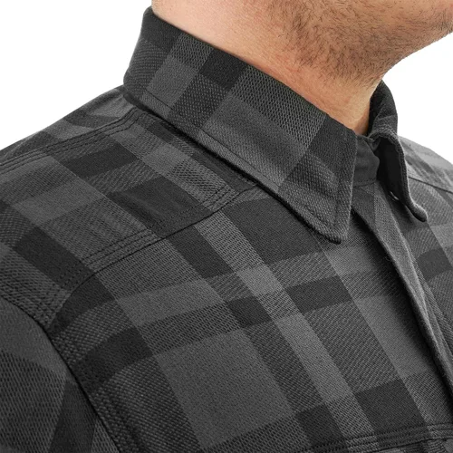 Vista 12 de SHIMA RENEGADE MEN 2 Camisa de motocicleta para hombre – Chaqueta de franela de motociclista a cuadros blindados con fibra QL – Aramida y capa