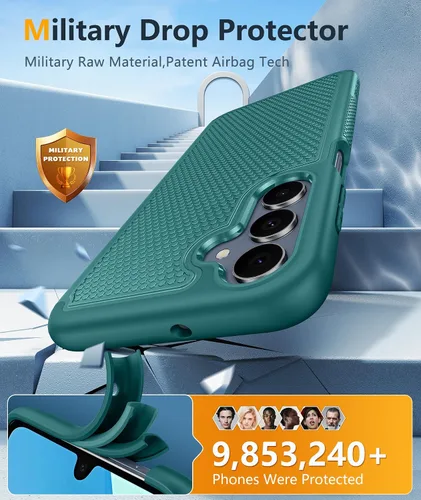 Vista 842 de FNTCASE Funda para iPhone 17 Pro: Fundas delgadas translúcidas de color azul claro compatibles con MagSafe, protección completa de la cámara