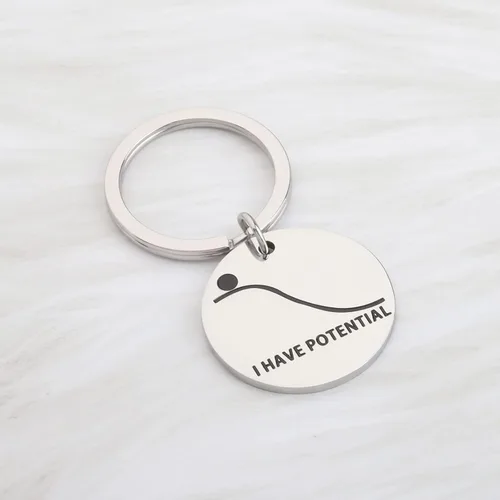 Vista 5 de OKEYCH Mechanical Engineering Gift I Have Potential Keychain Engineer Jewelry Engineer Student Gift