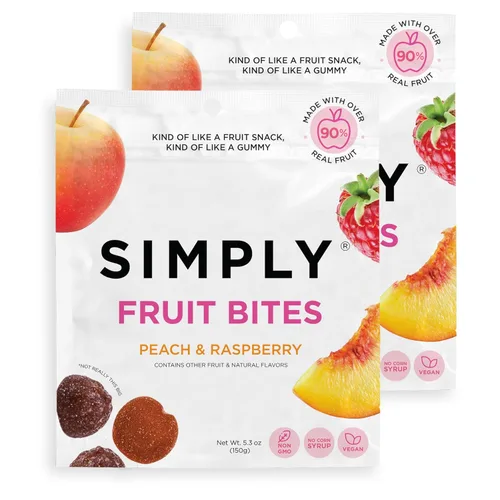 Vista 11 de Gominolas SIMPLY Really Real Hechas con fruta real Paquete variado 1.8 oz (paquete de 8) Sin azúcar de caña + Sin gluten + Kosher