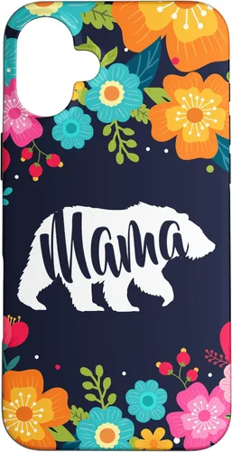 Vista 23 de Mama Bear - Funda para iPhone 17 con diseño de flores florales
