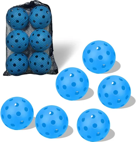 Vista 39 de Paquete de 6 pelotas de pickleball deportivas para exteriores - 40 pelotas de pickleball - Bolas de pickleball de EE. UU. aprobadas por USAPA