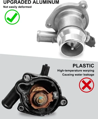 Vista 3 de Conjunto de carcasa de termostato de refrigerante de motor de aluminio con junta para Chevy Cruze 2011-2016 Trax Sonic Buick Encore 2013-2020 1.4