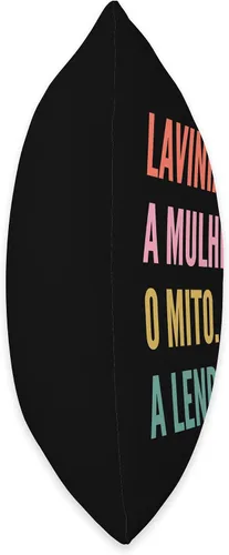 Vista 2 de Funny Portuguese First Name Design - Lavinia Throw Pillow