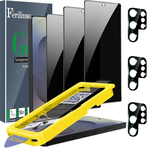 Vista 9 de Ferilinso [Instalación Automática de Polvo] Pack de 3 Protectores de Pantalla de Privacidad para Google Pixel 10 Pro XL, Accesorios Compatibles