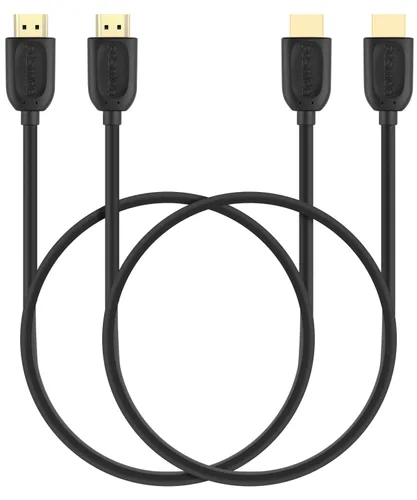 Vista 13 de Fosmon - Cable HDMI 2.0 de 0.3 m, 4K@60Hz, certificado premium en pared CL3, 18Gbps de súper alta velocidad, HDR, HDCP 2.2/1.4, 3D, ARC, 30AWG