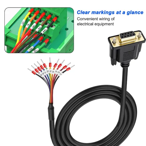 Vista 6 de MEIRIYFA DB9 hembra RS232 a 9 pines cable de extensión serie 26AWG
