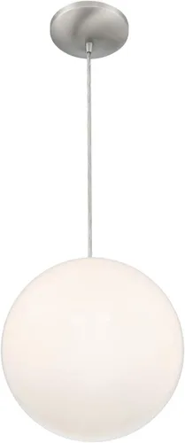 Vista 3 de Access Lighting 23941-BS/OPL - Colgante de perlas, 1 luz, 60 vatios, acero cepillado