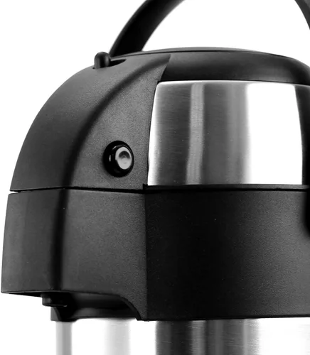 Vista 2 de MegaChef Dispensador de agua caliente Airpot de acero inoxidable de 3 cuartos para café y té