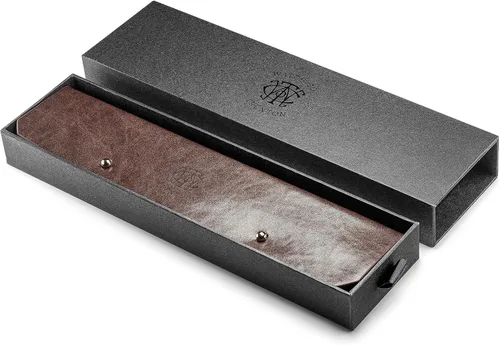 Vista 7 de The Herald Reloj automático para hombre de 1.575 in con esfera de esqueleto y correa de cuero