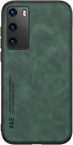 Vista 6 de Kepuch Silklike Funda para Huawei P40 - Cubierta Parachoques Placa De Metal Incorporada Para Huawei P40 - Negro