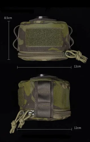 Vista 6 de Recipiente de gas pequeñas bolsas para tanque de gasolina al aire libre, cubierta protectora para latas de combustible anticaídas, bolsa