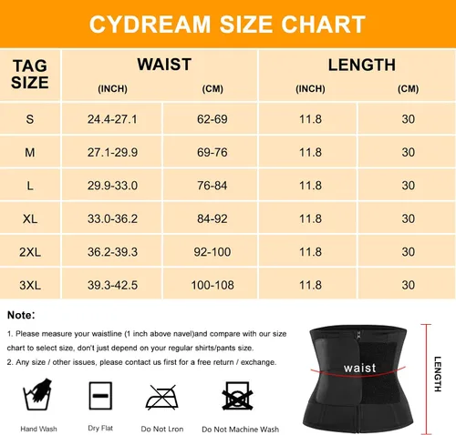 Vista 6 de CYDREAM Corsé de entrenamiento de cintura para mujer, faja de control de abdomen, faja de entrenamiento para el sudor, cinturón de apoyo
