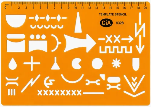 Vista 5 de Gotical NATO Military Map Reading Templates: Flexible Plastic Soldier Outdoor Map Reading (Pack of 1 - NATO Standard Graph)
