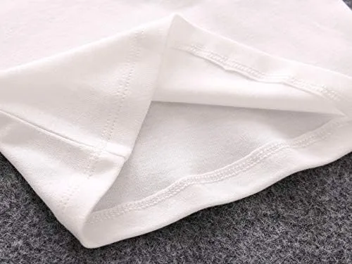 Vista 5 de Blusas de manga larga para bebés y niñas, cuello de muñeca de color liso, camiseta inferior