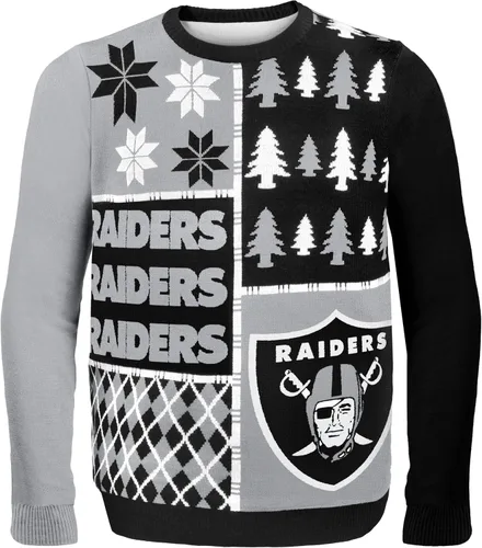 Vista 23 de FOCO NFL Unisex-Adult NFL Busy Block Ugly Sweater