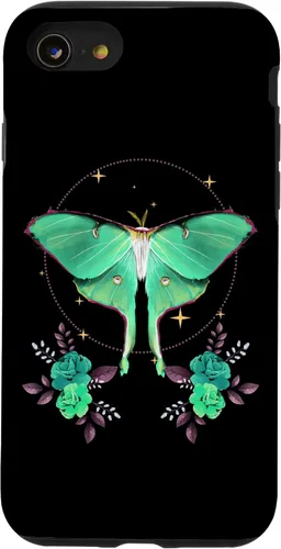 Vista 23 de Bonita funda con temática de Luna Moth Beautiful Butterfly Insect Lover para iPhone 15