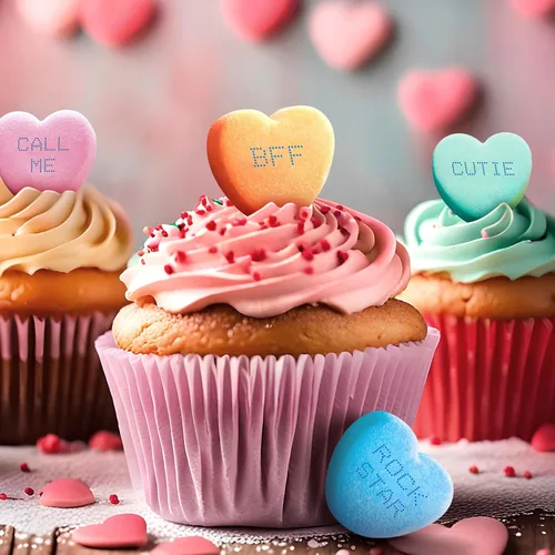 Vista 5 de Brach's Corazones pequeños de conversación para el día de San Valentín