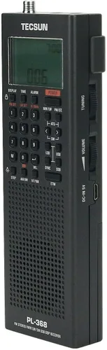 Vista 6 de Tecsun Digital PL368 Radio de banda mundial AM/FM/LW/SW con receptor de banda lateral único (negro)