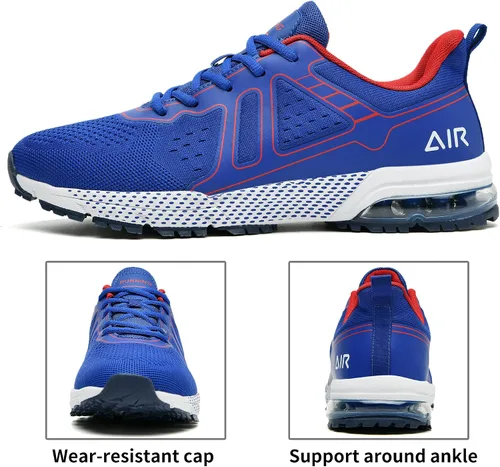 Vista 2 de Autper Mens Athletic Running Tennis Air Shoes Lightweight Breathable Fashion Sneakers for Sport Gym Work Size 7-12.5