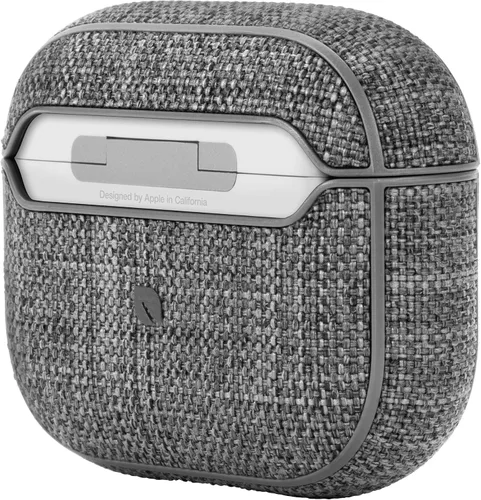 Vista 5 de Incase Funda para Airpods Woolenex - Funda para Airpod de 3ª generación, duradera, ligera y protectora con tela de primera calidad, diseño Asfalto
