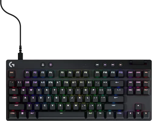 Vista 16 de Logitech G PRO X 60 Lightspeed - Teclado inalámbrico para juegos, ultra compacto TKL 60% mecánico para PC con Windows, LIGHTSYNC RGB, teclas PBT