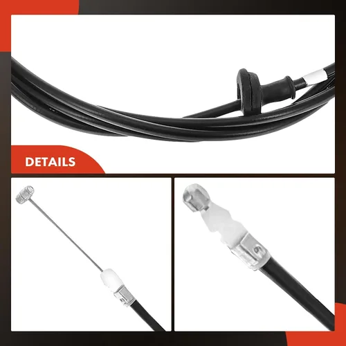 Vista 7 de A-Premium Cable de liberación del capó delantero sin mango compatible con Honda Civic 1992 1993 1994 1995, 91.1 pulgadas Compatible with Honda