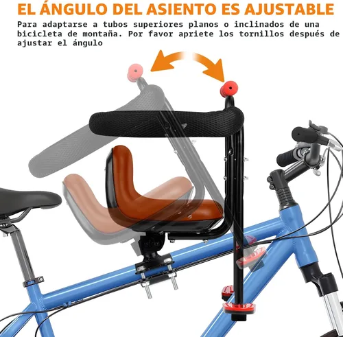 Vista 4 de Kid's Bike seat Front Child Carrier Bike Chair for Bicycle Kids seat for Children 2~4 Years,Weight 55 lbs