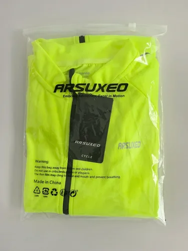 Vista 7 de ARSUXEO Camiseta de ciclismo de manga corta para hombre 636
