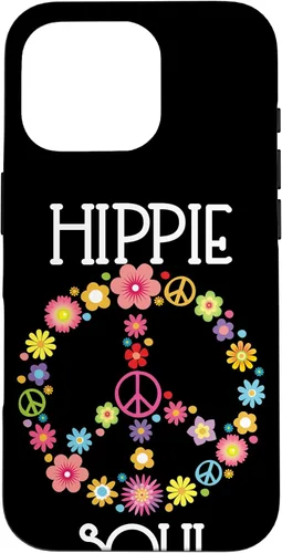 Vista 20 de Hippie Soul Flower Power Floral Peace Sign 60s 70s Gift Case for iPhone 17