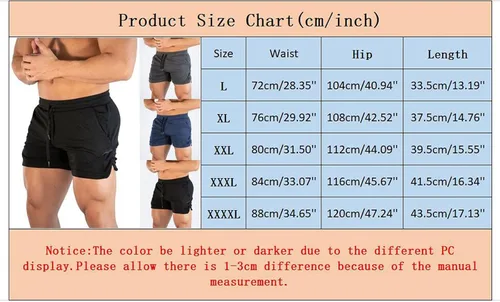 Vista 7 de Pantalones cortos de gimnasio para hombre, pantalones cortos de entrenamiento de gimnasio de 3 pulgadas, pantalones cortos ajustados