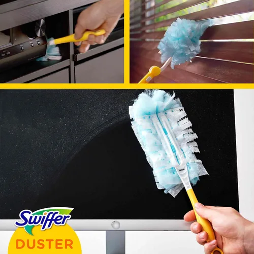 Vista 7 de Swiffer - Kit de plumero con mango y plumero de repuesto, 1 unidad
