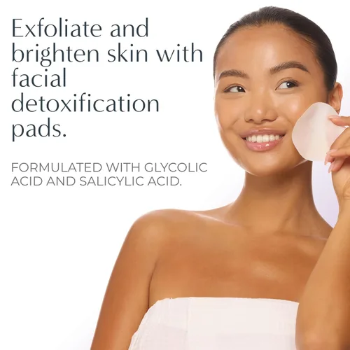 Vista 3 de NassifMD - Almohadillas de desintoxicación facial, almohadillas de ácido glicólico, tónico de hamamelis, almohadillas exfoliantes faciales toallitas