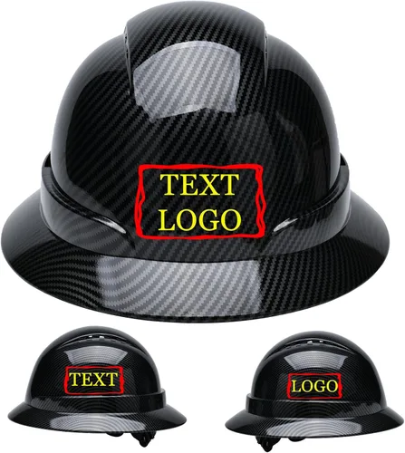 Vista 10 de Casco de seguridad personalizado para construcción Casco de trabajo de seguridad con suspensión de trinquete ajustable de ala completa con carcasa