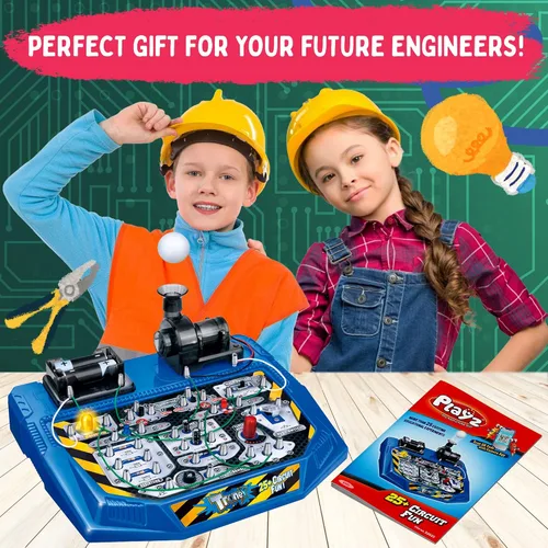 Vista 7 de Playz Kit de placa de circuito electrónico con placa de circuito electrónico Playz Advanced Kits STEM para niños