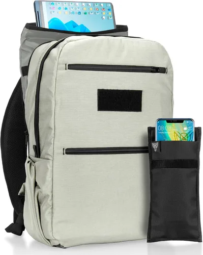 Vista 15 de Xtreme Sight Line ~ Xecutive Transport Faraday Backpack ~ Removable Signal-Blocking Laptop Sleeve ~ Carry-On Travel Friendly ~ Mil-Spec 1000D Nylon