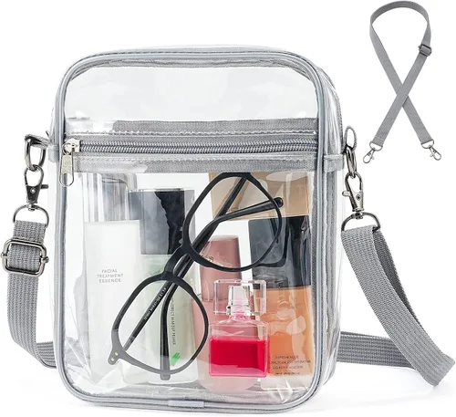 Vista 12 de yuanming Bolsa transparente aprobada para estadios, bolsa cruzada transparente, bolsas transparentes para estadios para mujeres