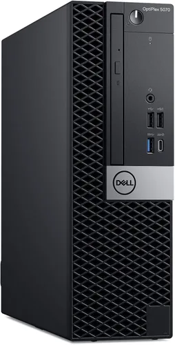 Vista 5 de Dell Computadora de escritorio pequeña 5070 (SFF) Hexa Core Intel i5 (3.20 GHz) RAM DDR4 de 16 GB Estado sólido SSD de 500 GB + disco duro